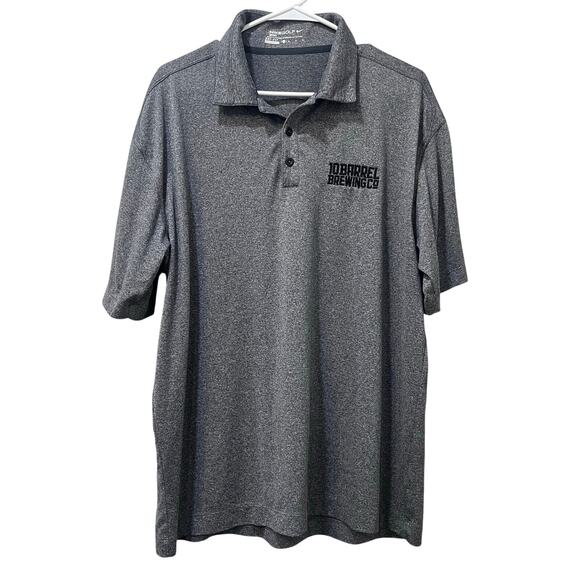 Nike Other - Nike Golf Dri-Fit Polo 10 Barrel Brewing Co Heather Gray XL